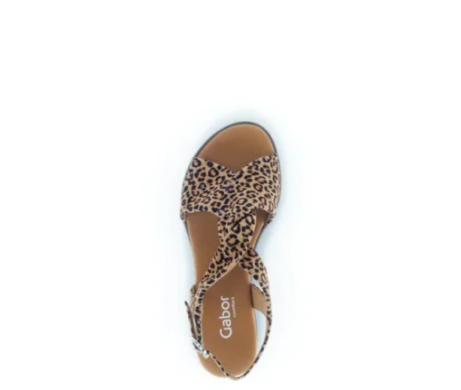 Sandal met riempjes bruin