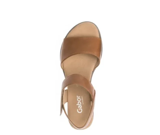 Sandal met riempjes bruin