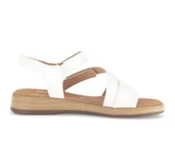 Sandal met riempjes crème