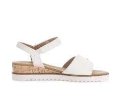 Sandal met riempjes crème
