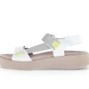 Sandal met riempjes goud