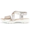 Sandal met riempjes goud