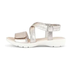 Sandal met riempjes goud