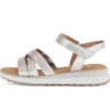 Sandal met riempjes goud