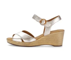 Sandal met riempjes goud