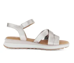 Sandal met riempjes goud