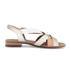 Sandal met riempjes goud