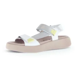 Sandal met riempjes goud