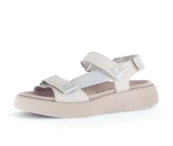 Sandal met riempjes goud