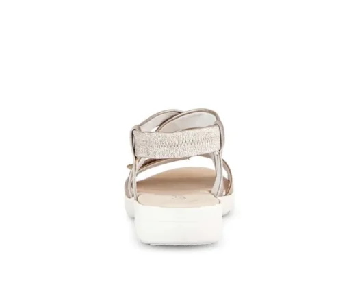 Sandal met riempjes goud