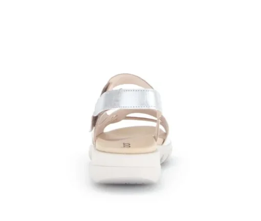 Sandal met riempjes goud