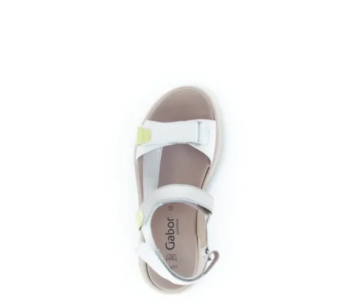 Sandal met riempjes goud