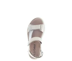 Sandal met riempjes goud