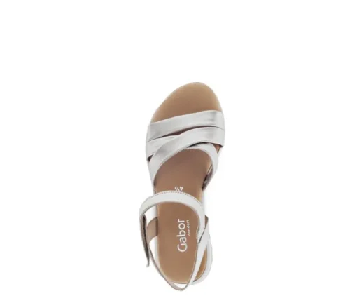 Sandal met riempjes goud