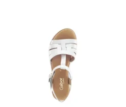 Sandal met riempjes goud