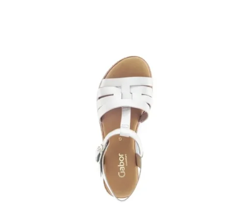 Sandal met riempjes goud