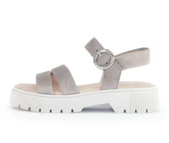 Sandal met riempjes grijs