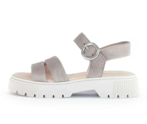 Sandal met riempjes grijs