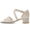 Sandal met riempjes grijs
