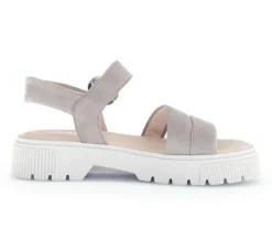 Sandal met riempjes grijs