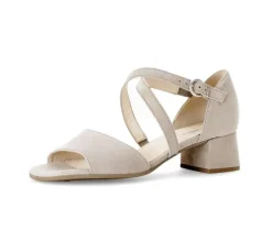 Sandal met riempjes grijs