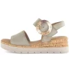 Sandal met riempjes groen