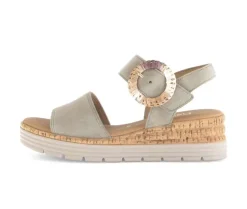 Sandal met riempjes groen