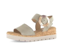 Sandal met riempjes groen