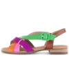 Sandal met riempjes multicolour