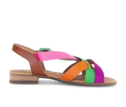 Sandal met riempjes multicolour