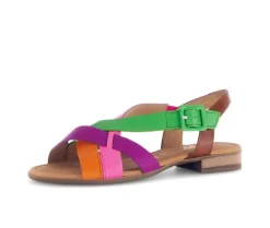 Sandal met riempjes multicolour