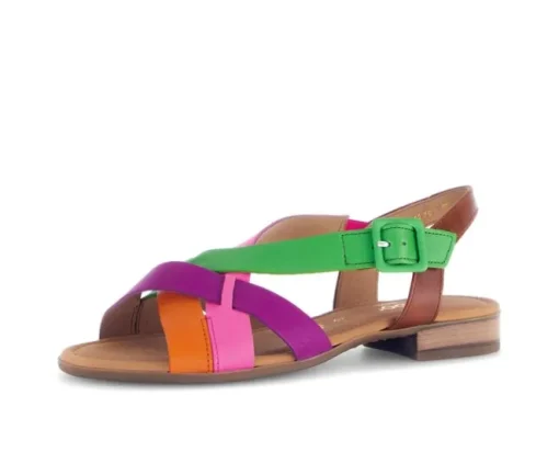 Sandal met riempjes multicolour