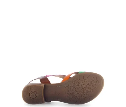 Sandal met riempjes multicolour