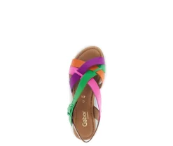 Sandal met riempjes multicolour