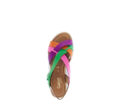Sandal met riempjes multicolour