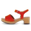 Sandal met riempjes oranje