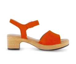 Sandal met riempjes oranje