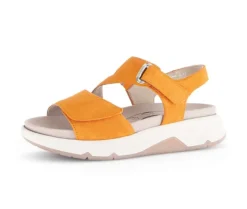 Sandal met riempjes oranje
