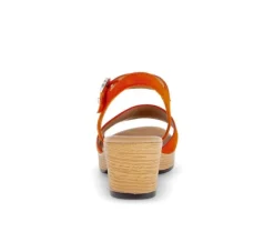 Sandal met riempjes oranje