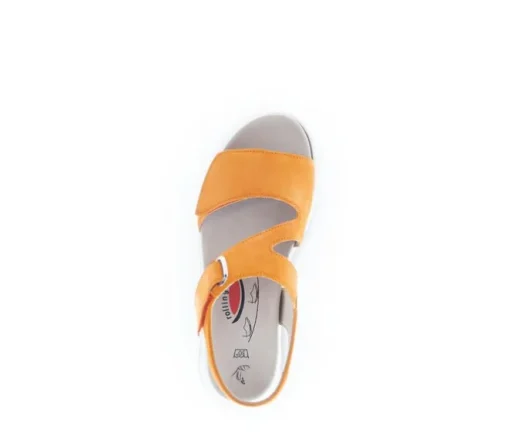 Sandal met riempjes oranje