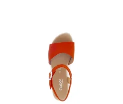Sandal met riempjes oranje