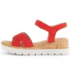 Sandal met riempjes rood