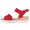 Sandal met riempjes rood