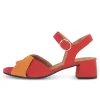 Sandal met riempjes rood