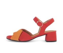 Sandal met riempjes rood