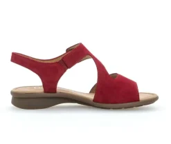 Sandal met riempjes rood