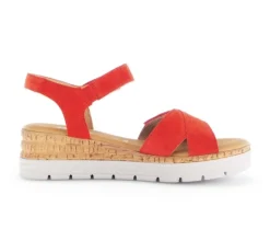 Sandal met riempjes rood