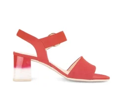 Sandal met riempjes rood
