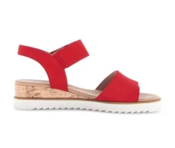 Sandal met riempjes rood