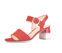 Sandal met riempjes rood